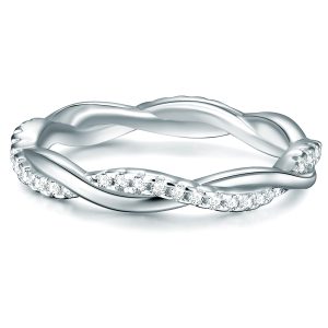 Tresor 1934 Womens Trilani Feminine Sterling Silver Ring – Measurement O