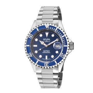Gevril Mens Wall Street 4851A Swiss Automatic Sellita SW200 Watch – Silver Stainless Steel – One Size