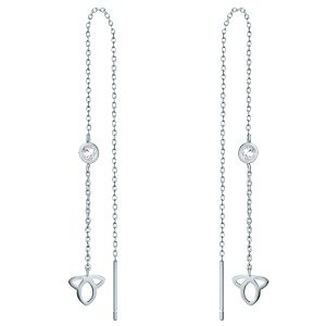 Eastside Womens Feminine Chrome steel Earring – Silver Stainless Metal (archived) – One Measurement