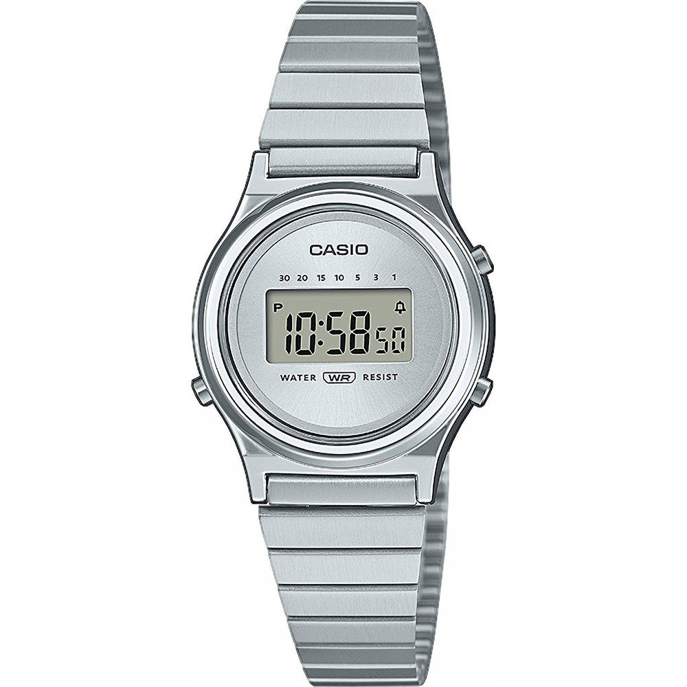 Casio Collection Vintage WoMens Silver Watch LA700WE-7AEF Stainless Steel (archived) - One Size