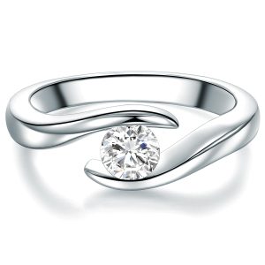 Tresor 1934 Womens Trilani Female Sterling Silver Ring – Size P