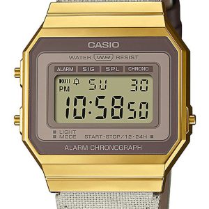Casio Assortment Antique Unisex’s Gray Watch A700WEGL-7AEF Cloth – One Dimension