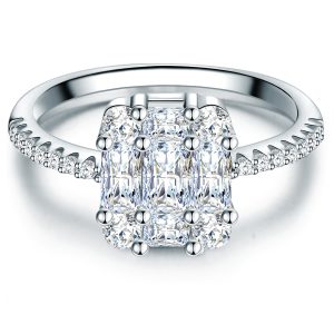 Tresor 1934 Womens Trilani Feminine Sterling Silver Ring – Dimension S