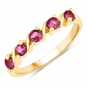 Rafaela Donata Womens Khushi Female Sterling Silver Ring – Gold – Size N