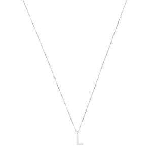 Argento Silver Letter Preliminary Necklace – Letter L
