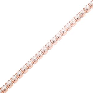 Orphelia WoMens 925 Sterling Silver Bracelet – Rose ZA-7275/RG – One Size