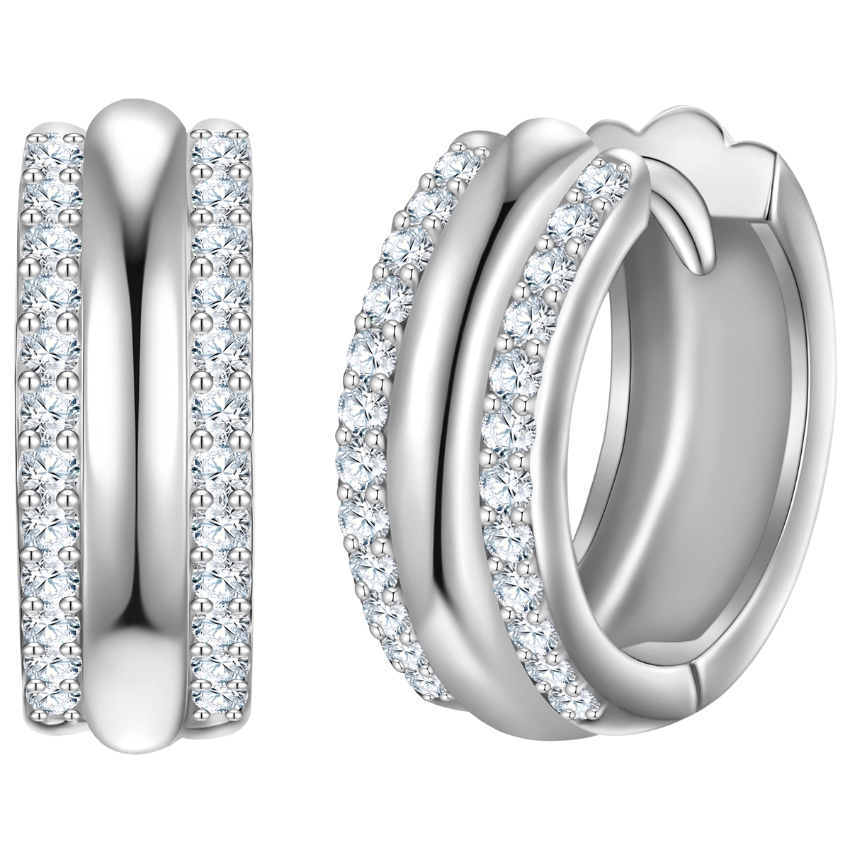 Rafaela Donata Womens Feminine Sterling Silver Earring - One Dimension
