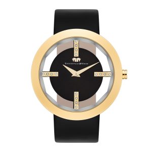 Rhodenwald & Söhne Womens Chrome steel Watch – Black Stainless Metal (archived) – One Dimension