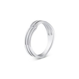 Argento Silver Triple Band Want Ring – 54