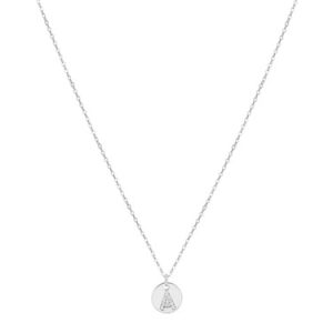 Argento Silver Preliminary Tag Necklace – Letter A