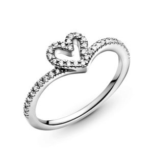 Pandora Glowing Wishbone Center Ring – 60