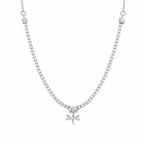 Nomination Sublime Silver Crystal Dragonfly Necklace