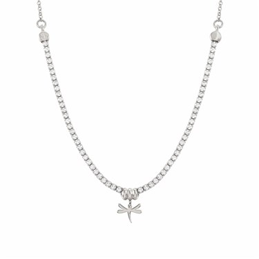 Nomination Sublime Silver Crystal Dragonfly Necklace