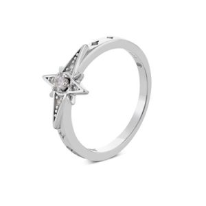 Argento Silver Nighttime Big name Ring – Ring Measurement 56 Silver