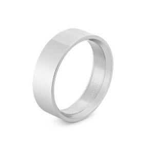 Over & Over Silver Metal Band Ring – 60