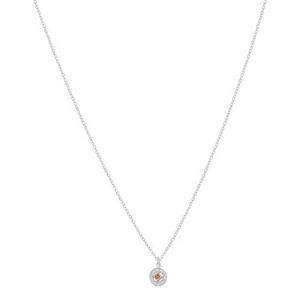 Argento Silver November Birthstone Halo Necklace – Silver