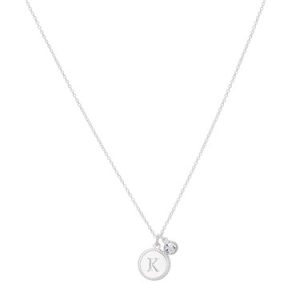 Karma Silver Letter Okay Coin Necklace – Silver