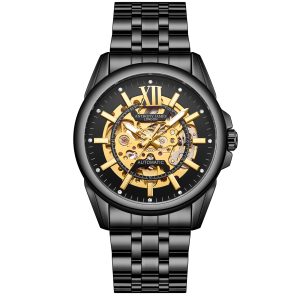 Anthony James Mens Hand Assembled Restricted Version Mystique Automated Black Watch – One Measurement