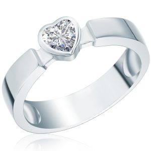 Rafaela Donata Womens Feminine Sterling Silver Ring – Dimension N