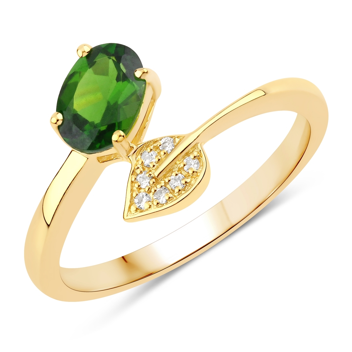 Rafaela Donata Womens Khushi Female Sterling Silver Ring - Gold - Size M