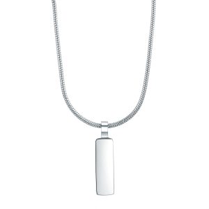 True Rebels Mens Male Stainless-steel Necklace – Silver – One Measurement