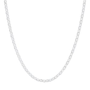 Argento Recycled Silver Oval Related Chain Necklace – 40cm
