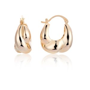 August Woods Gold Chunky Twist Hoop Earrings – Gold