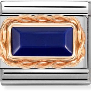 Nomination Blue Lapis Baguette Stone Allure