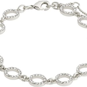 Pilgrim Silver Recycled Rogue Crystal Bracelet – 16cm