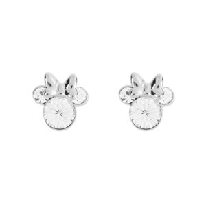 Disney Silver Minnie Mouse Birthstone Earrings – April