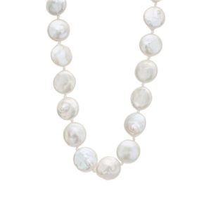 Argento Gold Flat Pearl Necklace – Gold