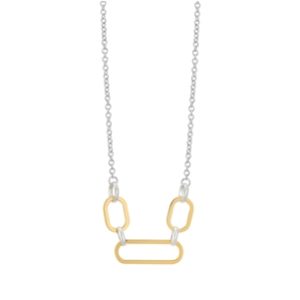 Argento Silver Two Toned Necklace – 40cm