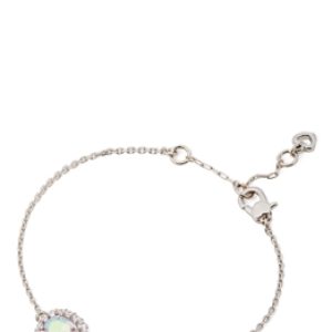 Kate Spade New York Silver Horizontal Oval Halo Bracelet – 17cm