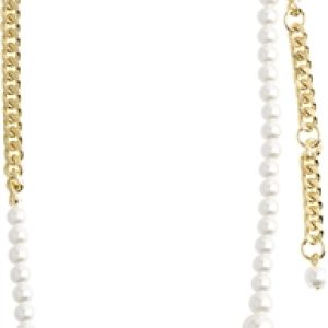Pilgrim Gold Plated Beat Pearl Necklace – Gold