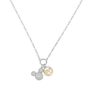 Disney Silver Disney 100 Yr Mickey Pendant Necklace – Silver