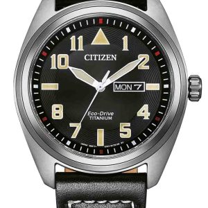 Citizen Mens Black Watch BM8560-29E Leather (archived) – One Size