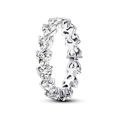 Pandora Row of Hearts Eternity Ring - 60 Pandora Ring