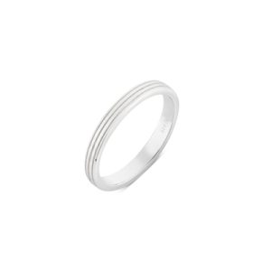 Argento Silver Easy Ridge Ring – Ring Measurement 64 Silver