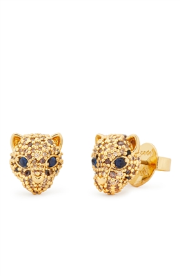 Kate Spade New York Gold Leopard Stud Earrings - Gold