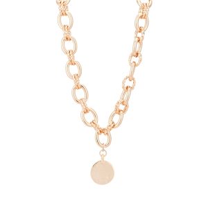 August Woods Gold Disk Pendant Necklace – Gold