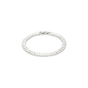 Pilgrim Silver Rue Baguette Crystal Bracelet – Silver