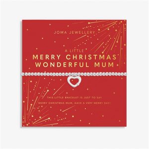 Joma A Little Merry Christmas Superb Mum Bracelet – Silver