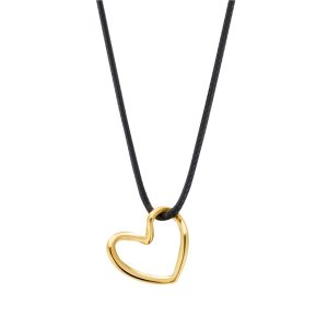 Over & Over Gold Black Wire Center Pendant Necklace – Gold