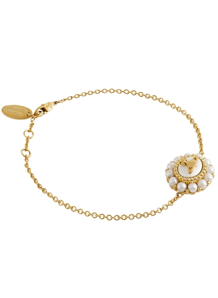 Vivienne Westwood Gold Amaya Halo Pearl Bracelet - Gold