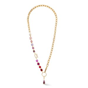 Coeur De Lion Gold Dice Fusion Purple Attraction Necklace