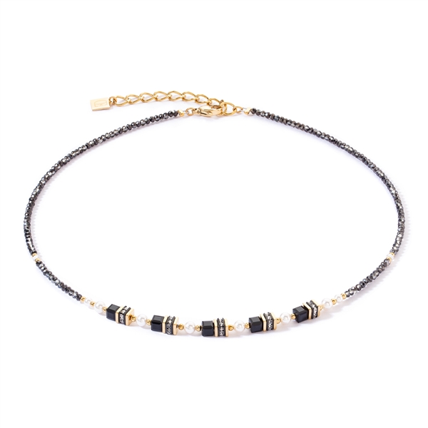 Coeur De Lion Gold Glowing Princess Black Necklace - Gold