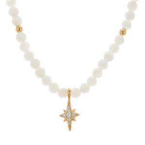 Argento Gold Bead Nighttime Celebrity Necklace – Gold