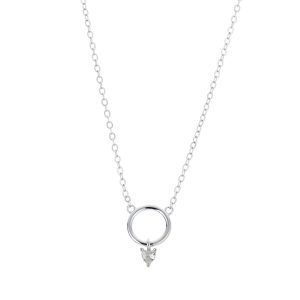 Argento Silver Delicacy Crystal Appeal Necklace – Silver