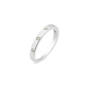 Argento Silver Crystal Circle Ring – 50