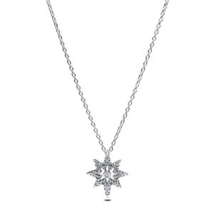 Pandora Silver North Famous person Pendant Necklace